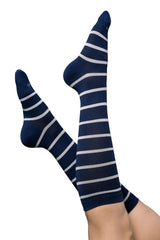 Closed Toe: 15-20 mmHg - STRIPE - Booms Compression - Wear Booms - Booms Compression Socks